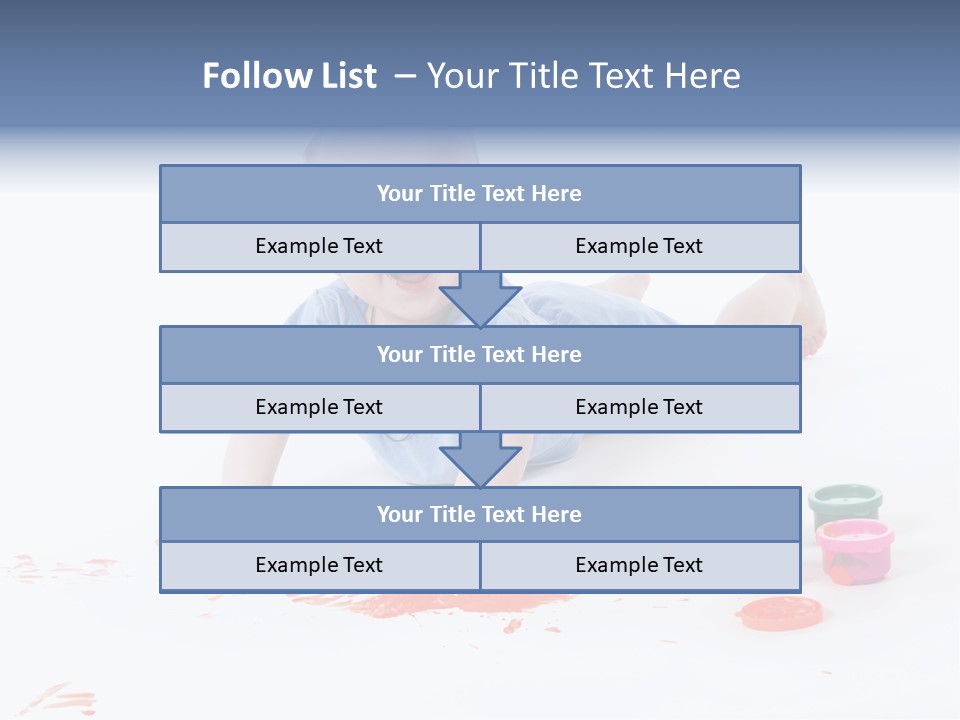 Portrait Baby Stained PowerPoint Template