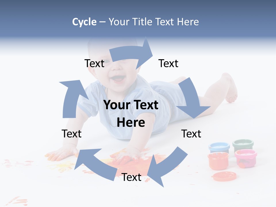 Portrait Baby Stained PowerPoint Template