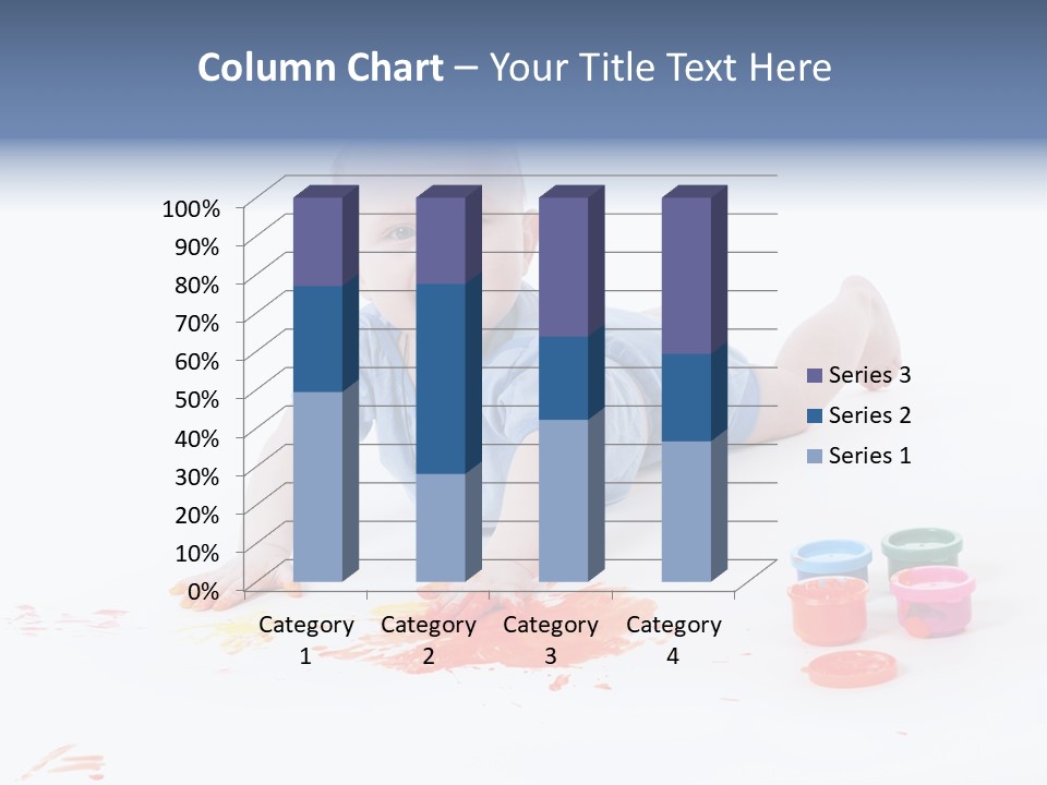 Portrait Baby Stained PowerPoint Template