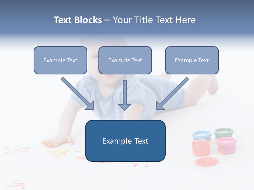 Portrait Baby Stained PowerPoint Template