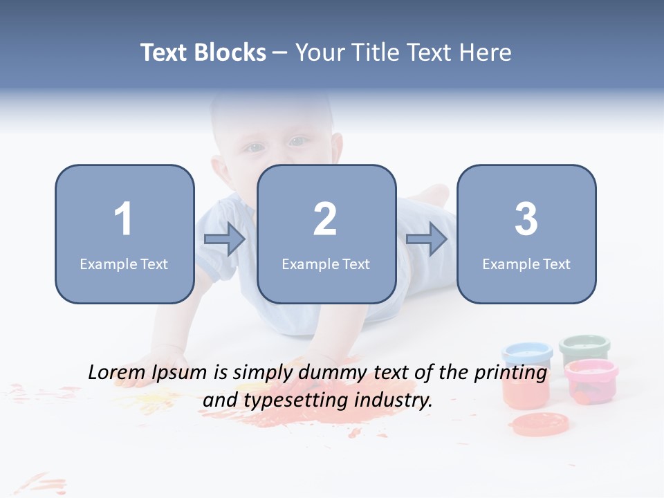 Portrait Baby Stained PowerPoint Template