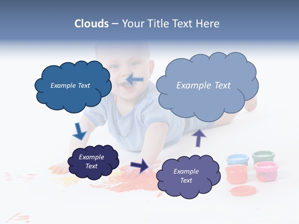 Portrait Baby Stained PowerPoint Template
