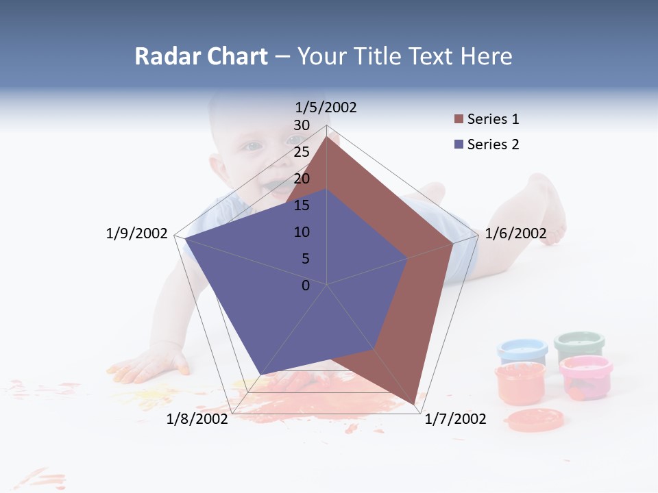Portrait Baby Stained PowerPoint Template