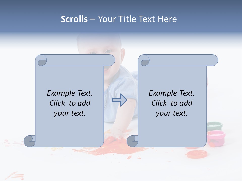 Portrait Baby Stained PowerPoint Template