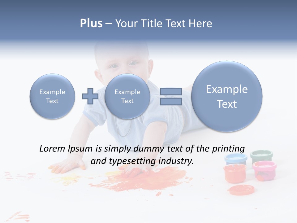 Portrait Baby Stained PowerPoint Template