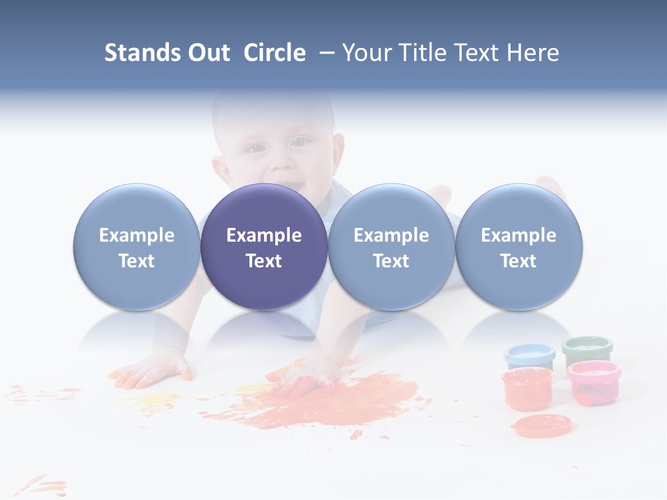 Portrait Baby Stained PowerPoint Template