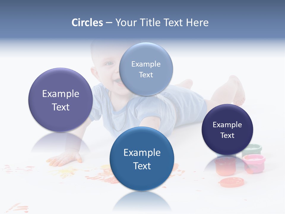 Portrait Baby Stained PowerPoint Template