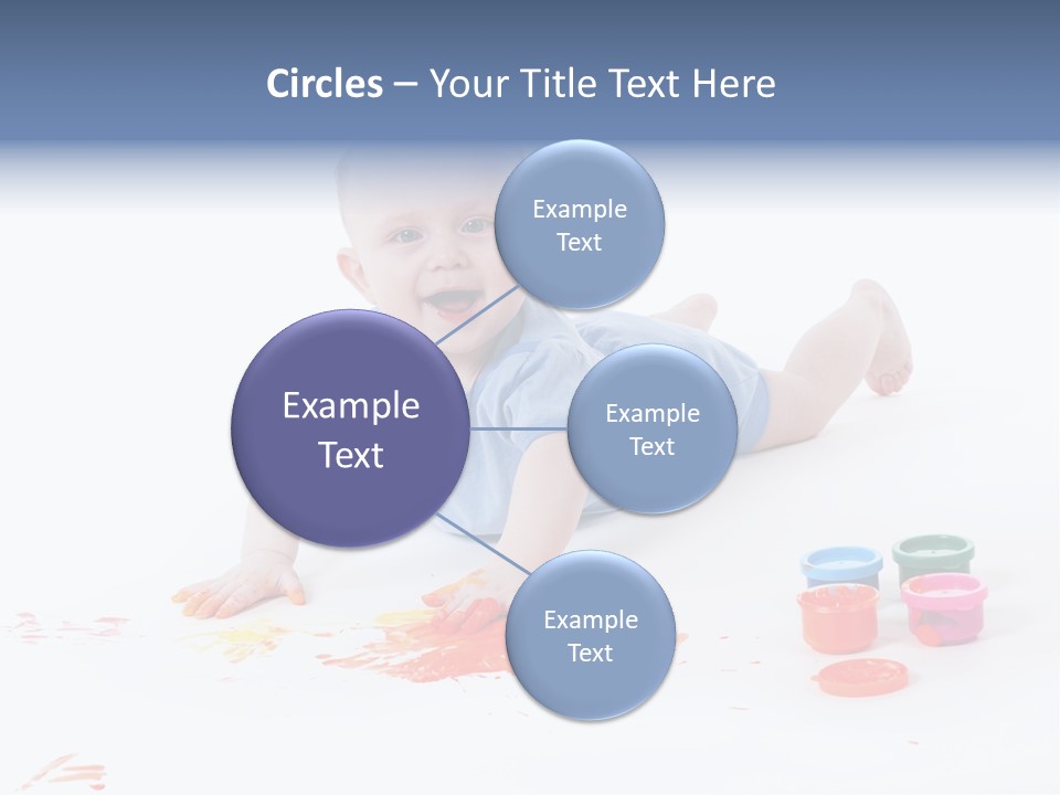 Portrait Baby Stained PowerPoint Template