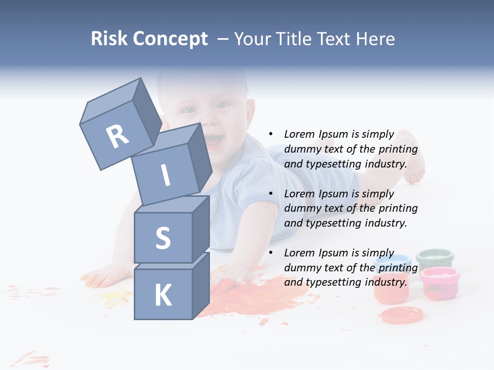 Portrait Baby Stained PowerPoint Template