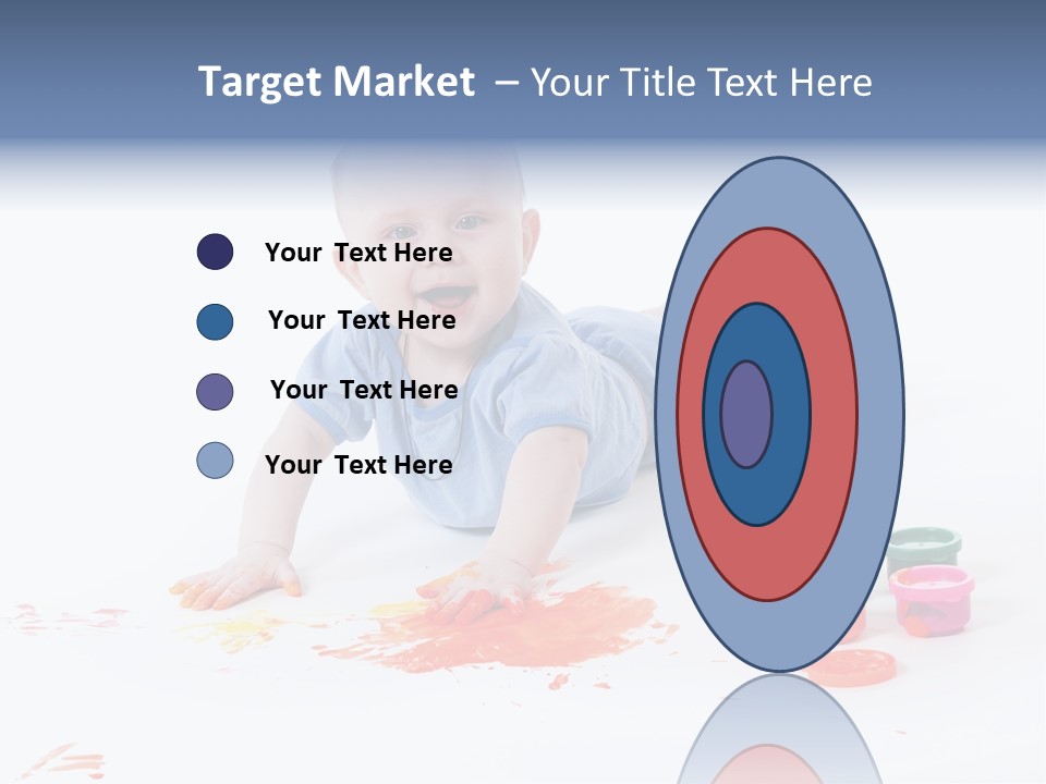 Portrait Baby Stained PowerPoint Template