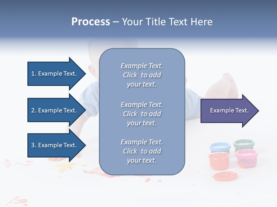 Portrait Baby Stained PowerPoint Template