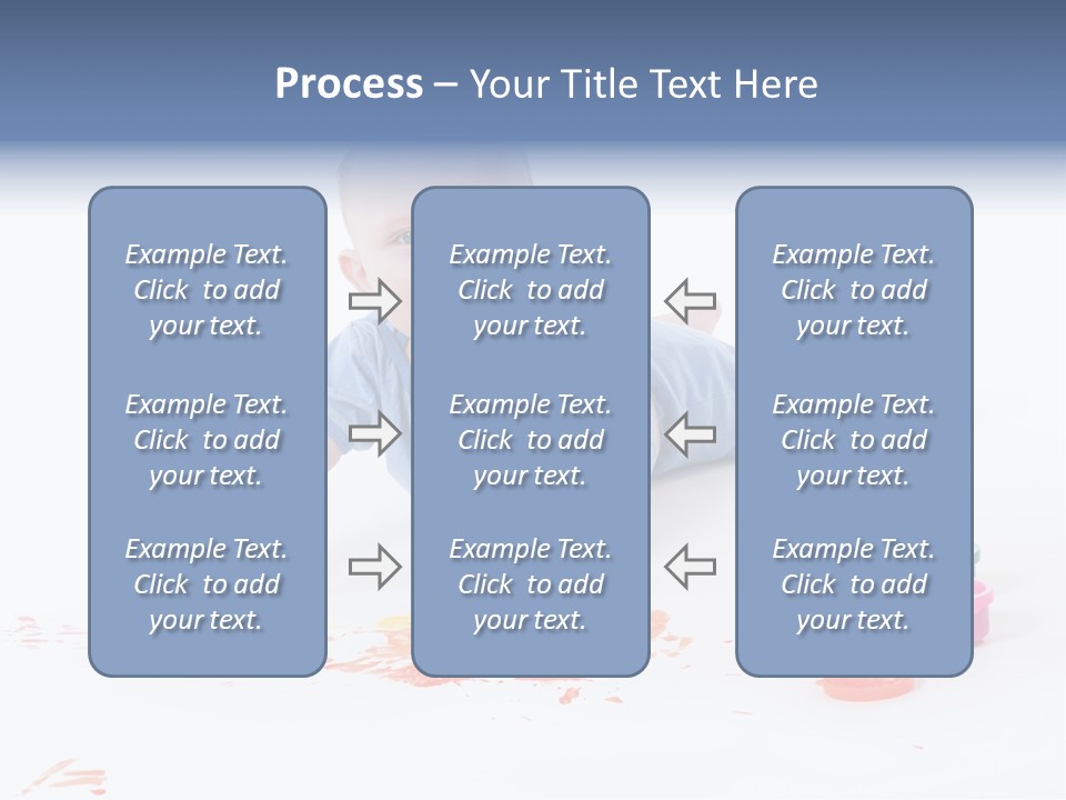Portrait Baby Stained PowerPoint Template