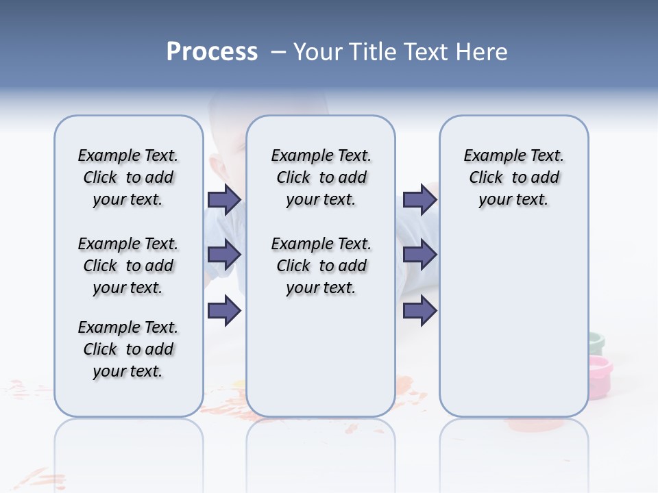 Portrait Baby Stained PowerPoint Template