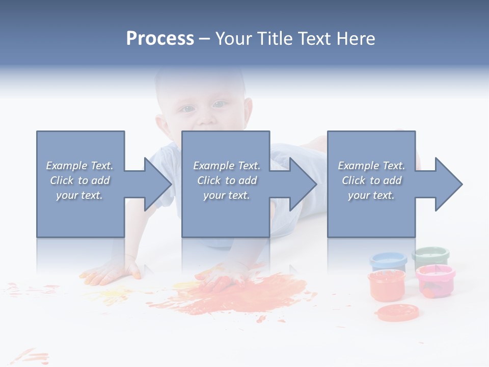 Portrait Baby Stained PowerPoint Template
