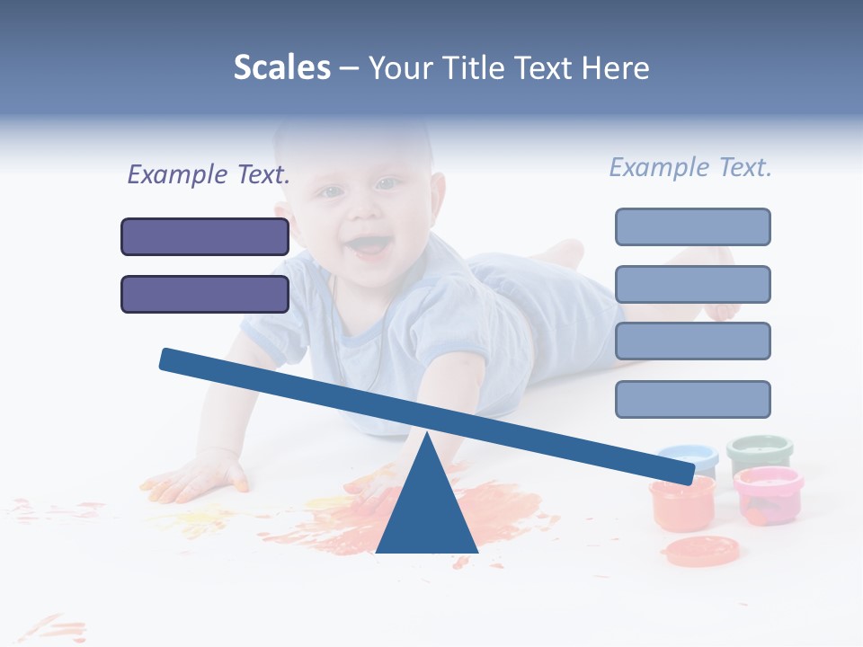 Portrait Baby Stained PowerPoint Template