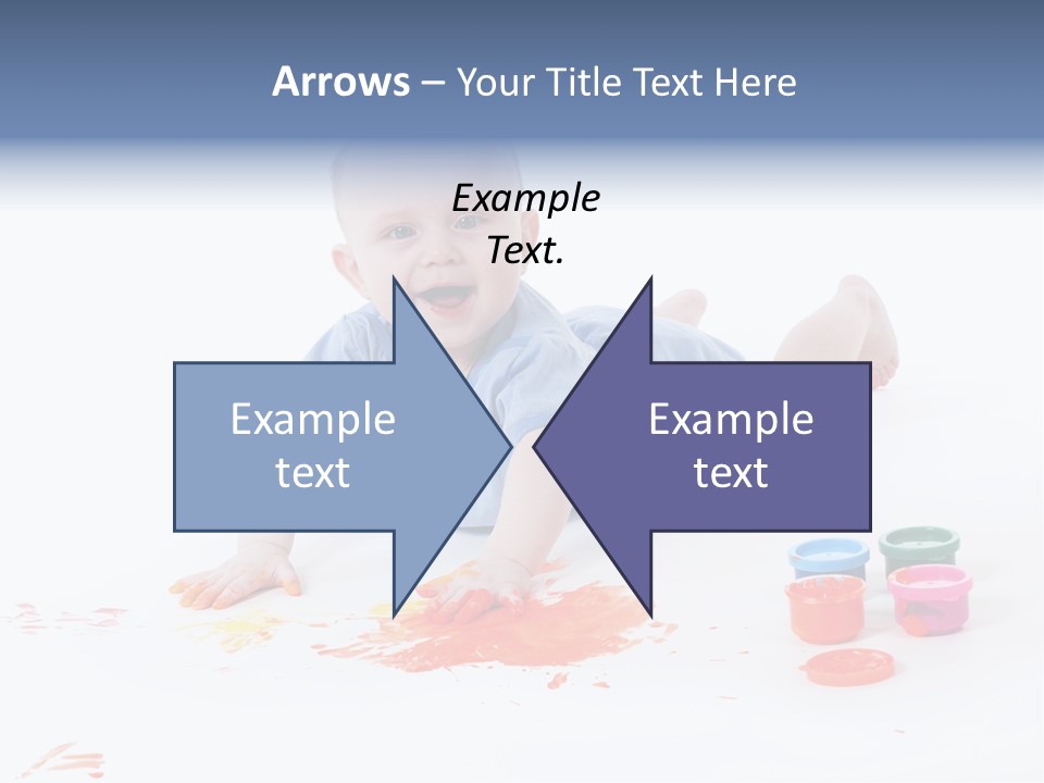 Portrait Baby Stained PowerPoint Template