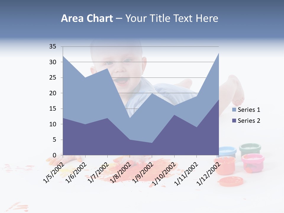Portrait Baby Stained PowerPoint Template