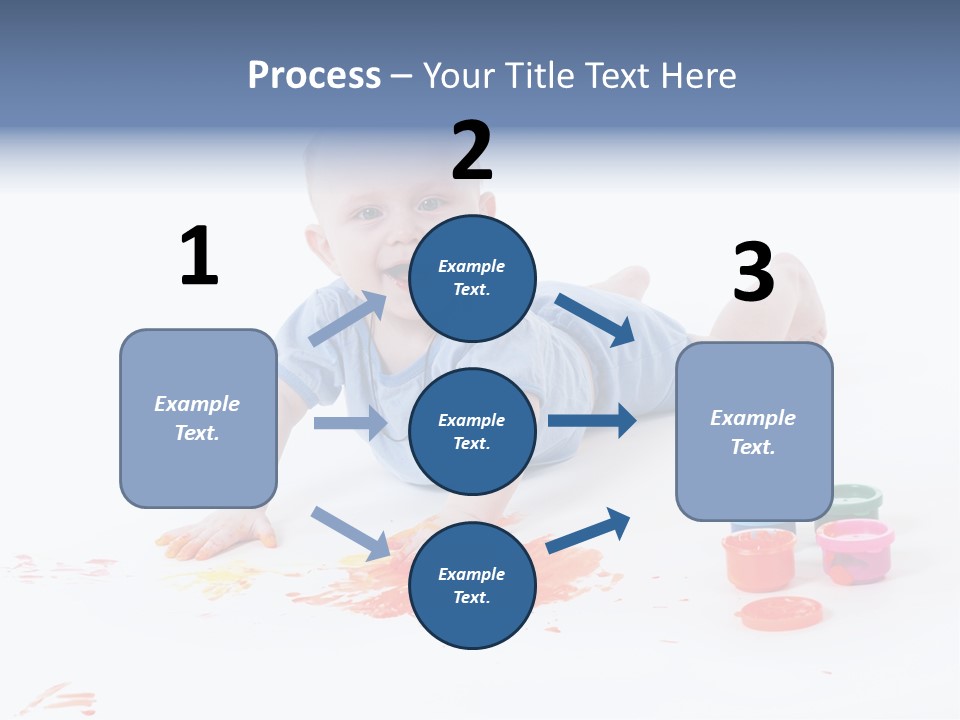 Portrait Baby Stained PowerPoint Template