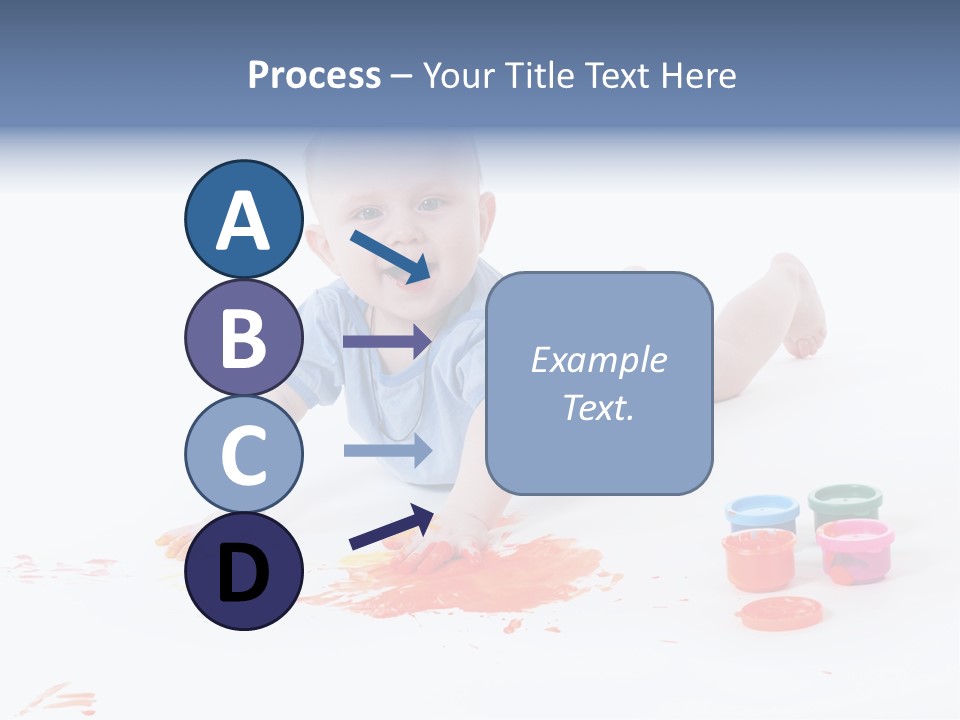 Portrait Baby Stained PowerPoint Template
