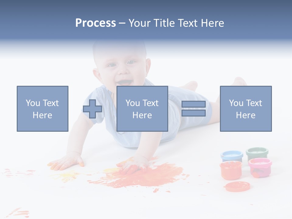 Portrait Baby Stained PowerPoint Template