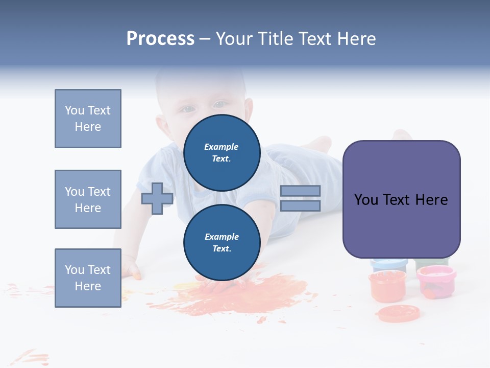 Portrait Baby Stained PowerPoint Template