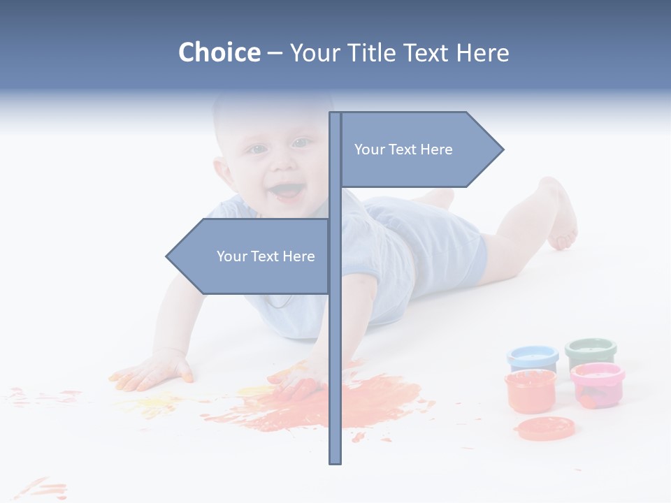 Portrait Baby Stained PowerPoint Template