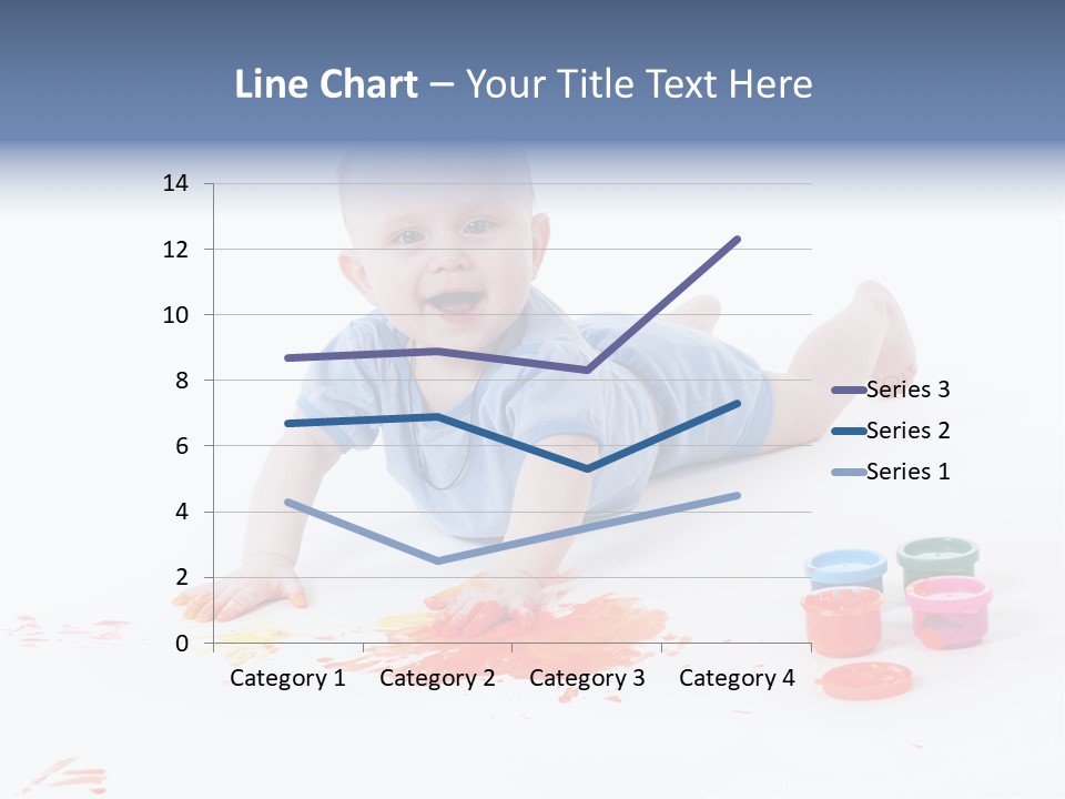 Portrait Baby Stained PowerPoint Template