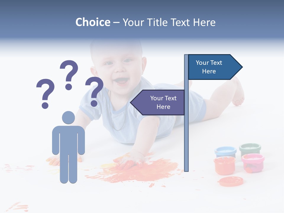 Portrait Baby Stained PowerPoint Template