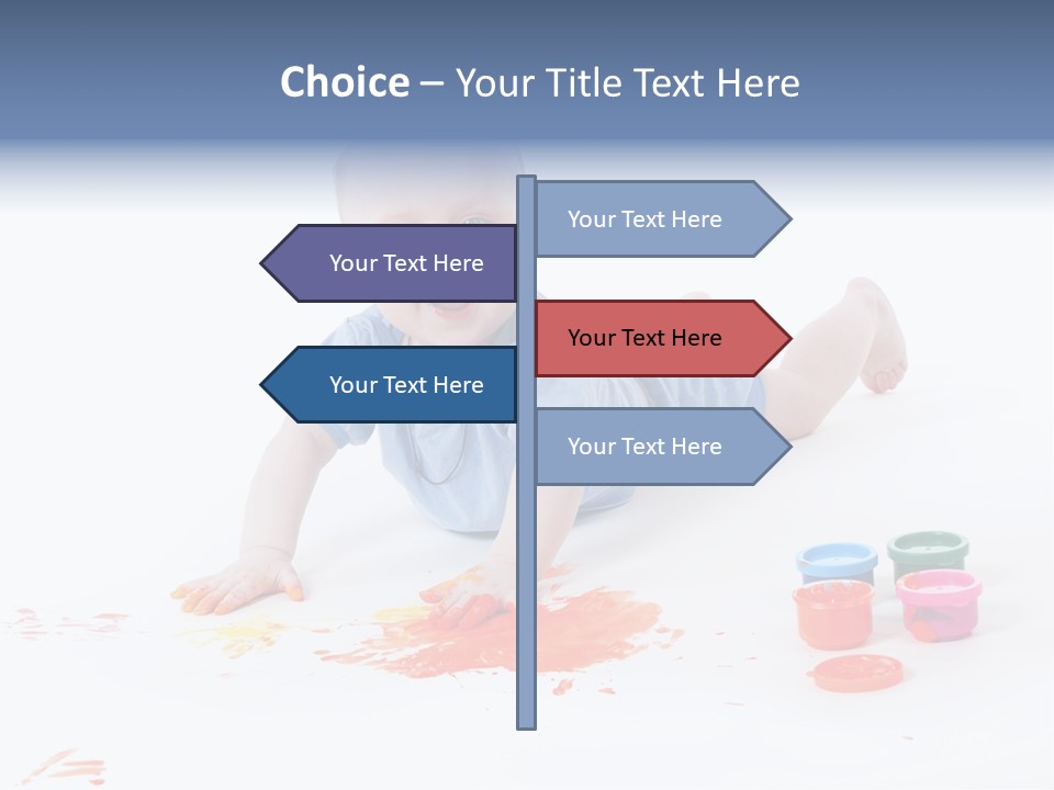 Portrait Baby Stained PowerPoint Template