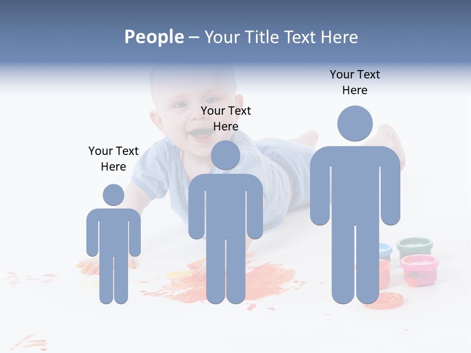 Portrait Baby Stained PowerPoint Template