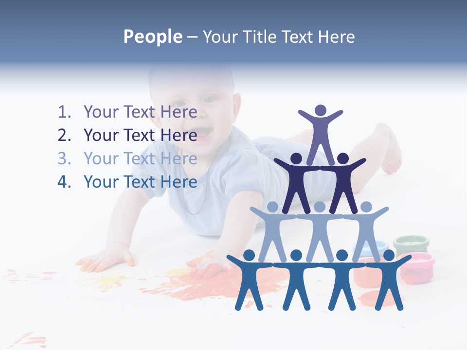 Portrait Baby Stained PowerPoint Template