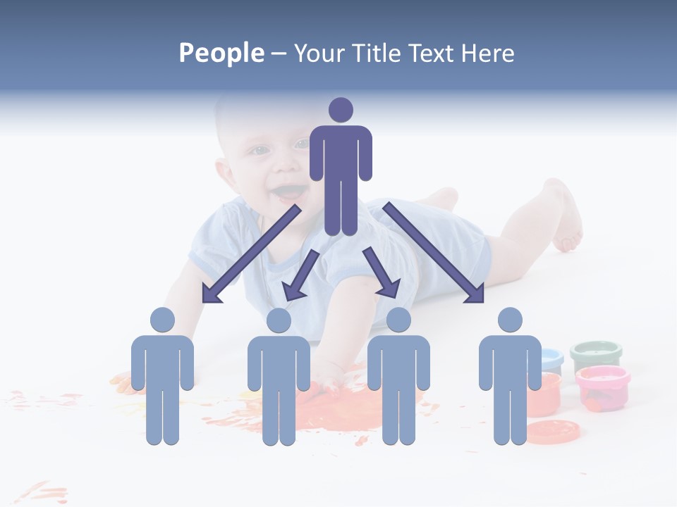 Portrait Baby Stained PowerPoint Template