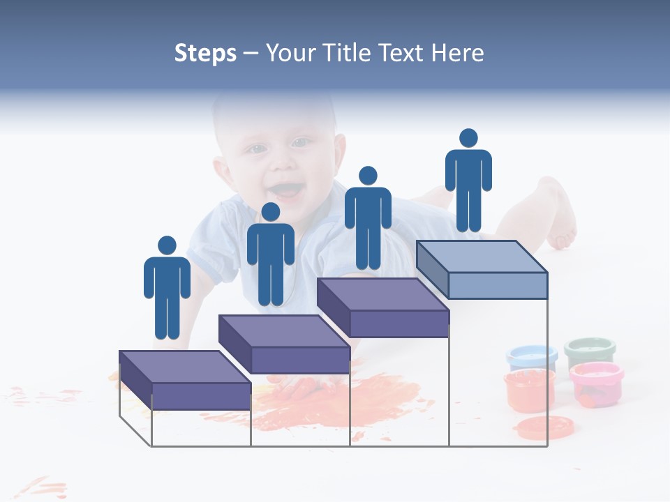 Portrait Baby Stained PowerPoint Template