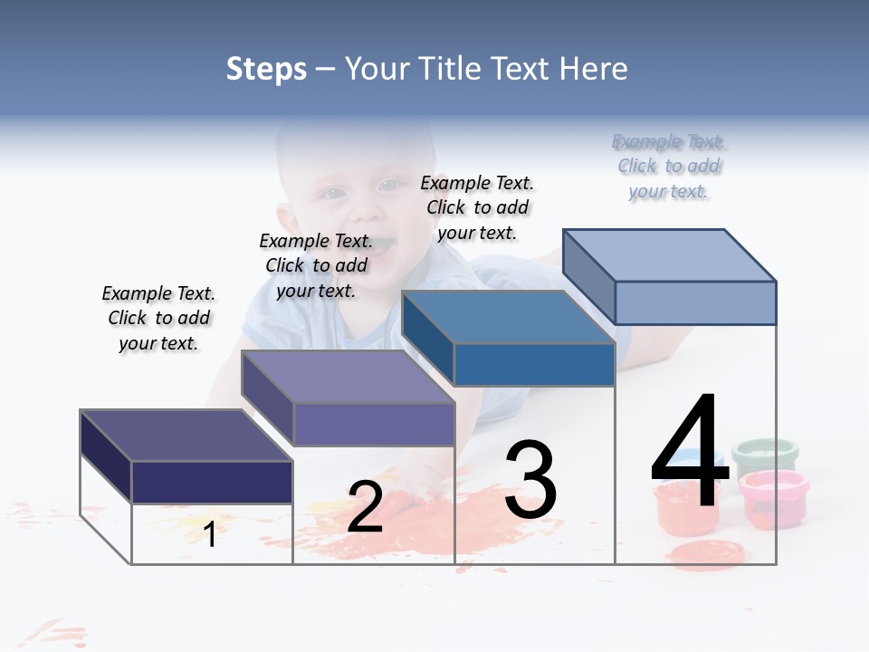 Portrait Baby Stained PowerPoint Template