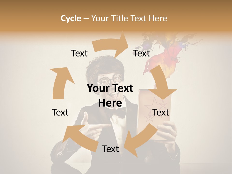 Happy Trickster Product PowerPoint Template