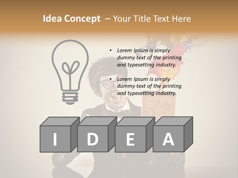 Happy Trickster Product PowerPoint Template