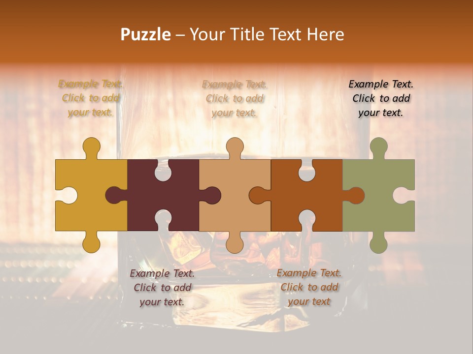 Cube Cold Brown PowerPoint Template