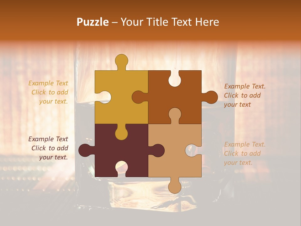 Cube Cold Brown PowerPoint Template