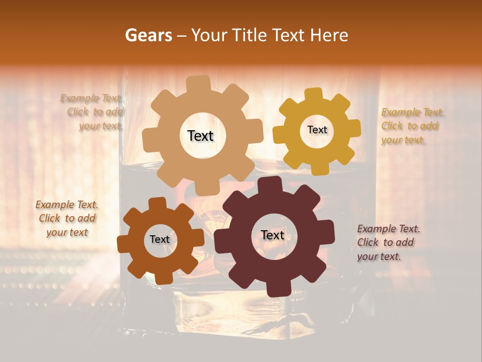 Cube Cold Brown PowerPoint Template