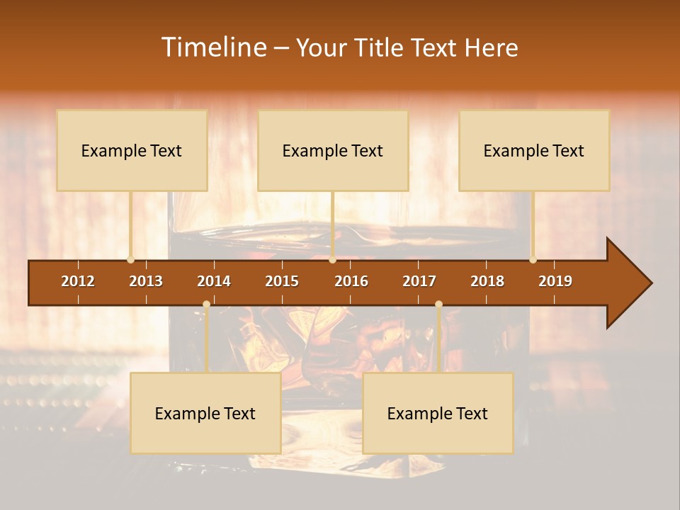 Cube Cold Brown PowerPoint Template