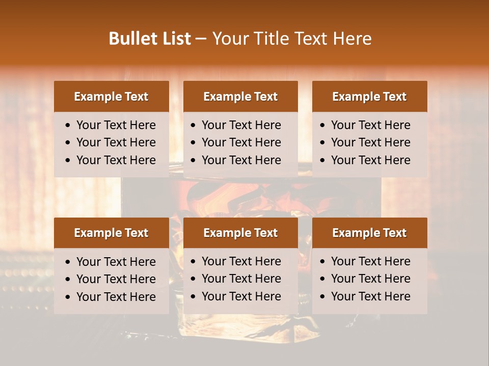 Cube Cold Brown PowerPoint Template