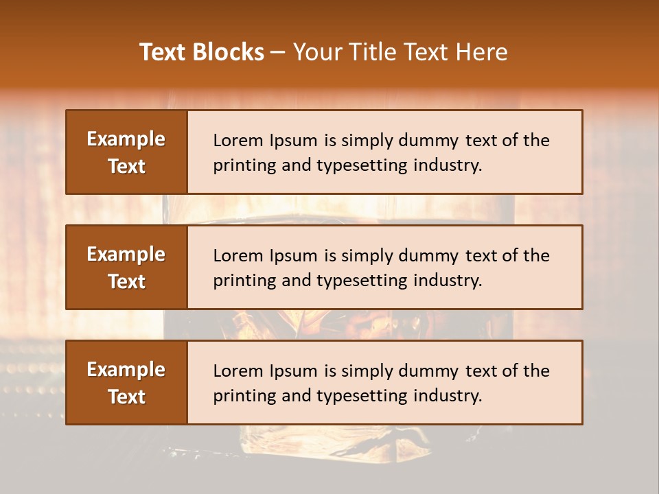 Cube Cold Brown PowerPoint Template