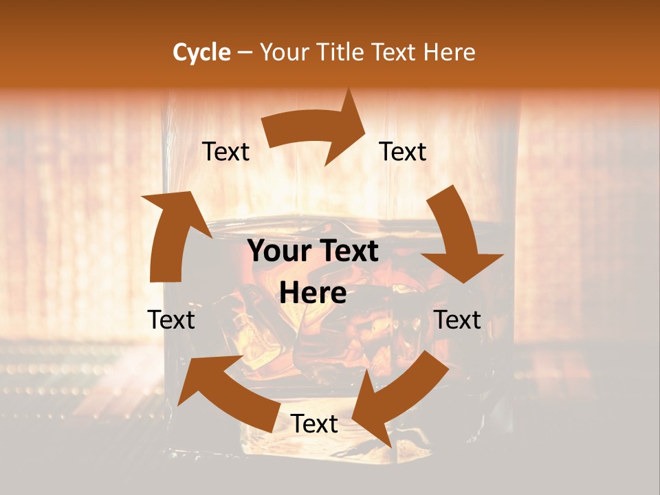 Cube Cold Brown PowerPoint Template