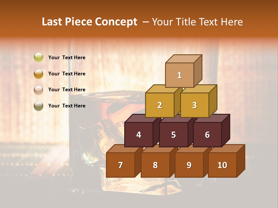 Cube Cold Brown PowerPoint Template
