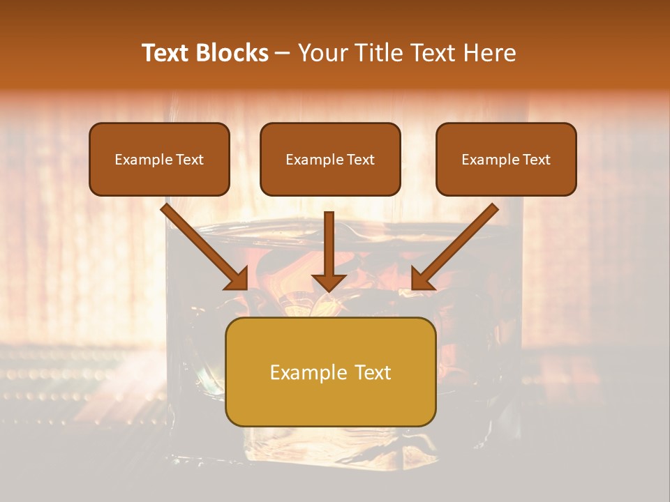 Cube Cold Brown PowerPoint Template