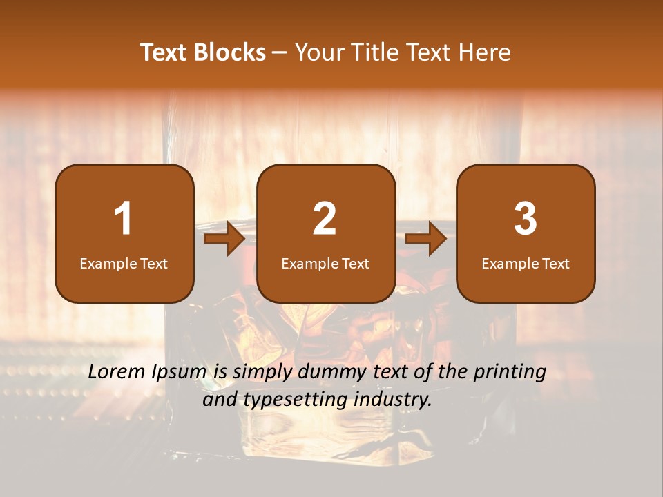 Cube Cold Brown PowerPoint Template