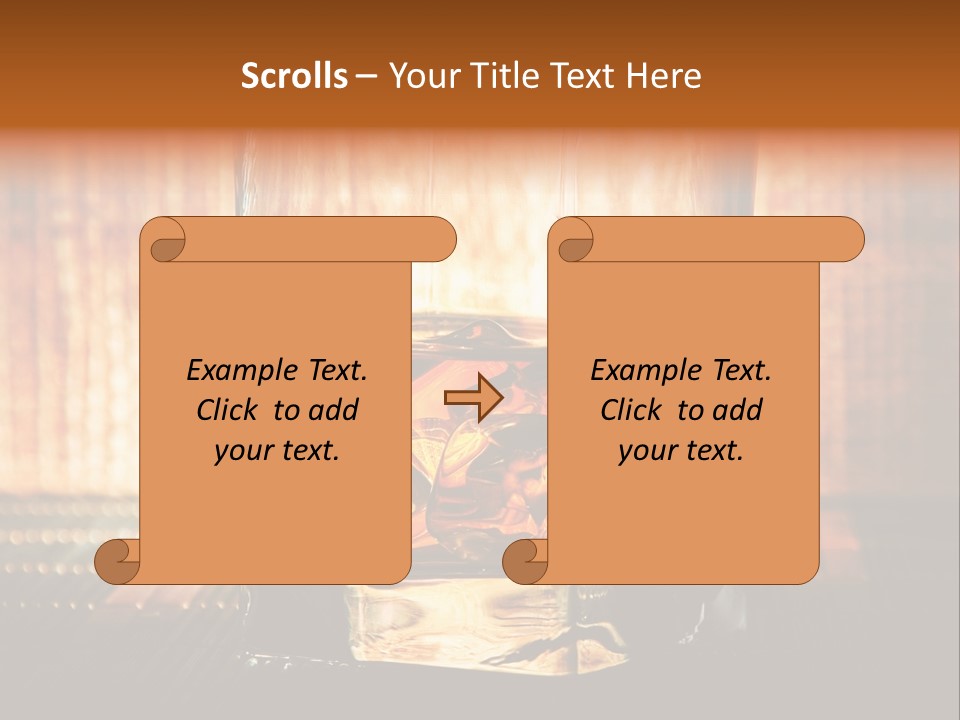 Cube Cold Brown PowerPoint Template