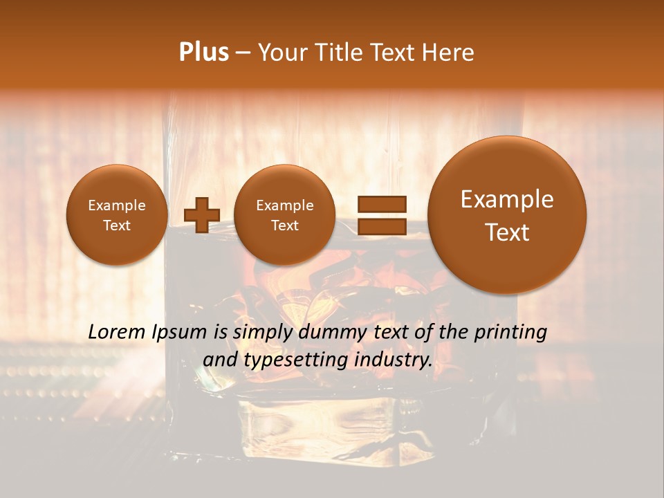 Cube Cold Brown PowerPoint Template