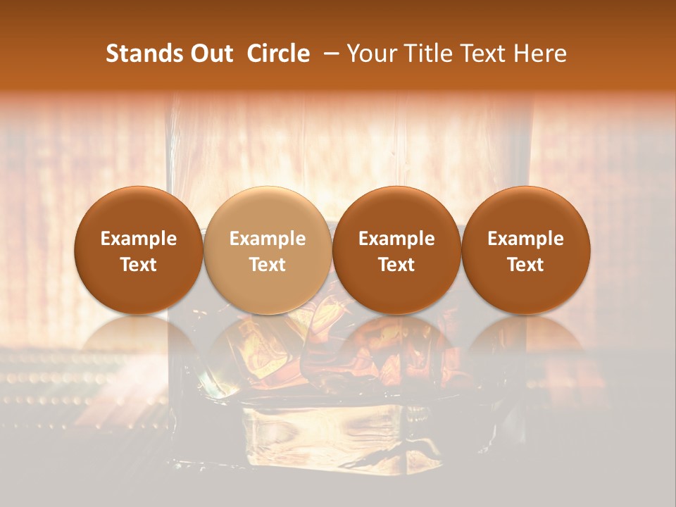 Cube Cold Brown PowerPoint Template