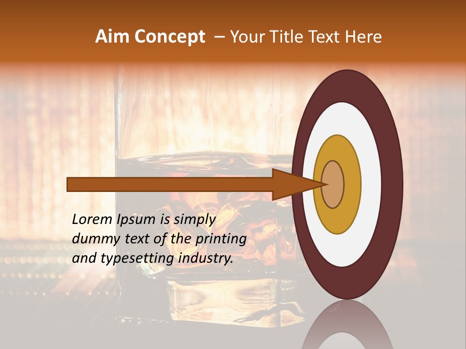 Cube Cold Brown PowerPoint Template